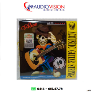 Cuerdas para Guitarra Electroacustica Metal 0011 Set A206 Alice