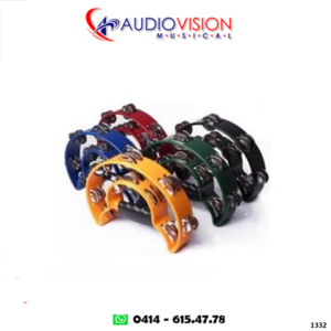 Pandereta Plastica Media Luna Doble (colores Varios) ATB002 Alice