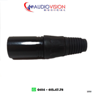 Conector de Microfono Macho Negro Univers EESC-27 Univers