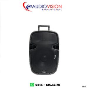 CORNETA AMPLIFICADA 15" 85W 02 MICROFONOS UHF BT 2V USB RECARGABLE GALVESTON-15 PRO  By SOUNDTRACK