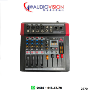 Consola Amplificada 04 Canales 300W MIX-400DSP Soundtrack