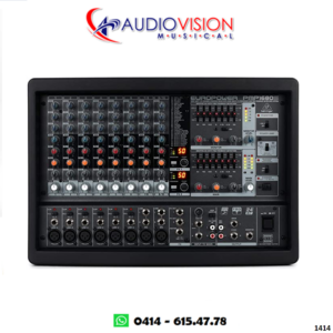 Consola Amplificada 10 Canales 1.600W (8 Canon + 4 Lineas) PMP1680S Behringer