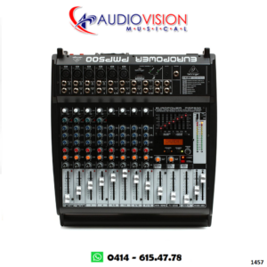 Consola Amplificada 12 Canales 500W (6 Canon + 6 Lineas) PMP500 Behringer