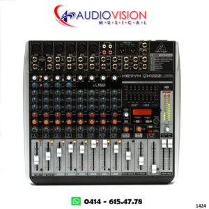 Consola Pasiva 16 Canales (6 Canon + 10 Lineas) USB FX QX1222USB Behringer