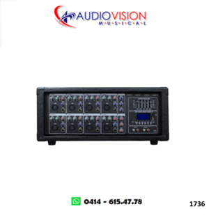 Consola Amplificada 08 Canales 200W Blu T SA-802 Saypro