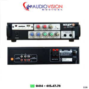 Amplificador Perifoneo 35W 02 Canales Plug Microf Sd/usb 110V0190 SA-PE635USB Saypro