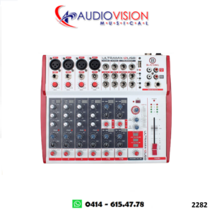 CONSOLA PASIVA 12 CANALES (4 CANON + 8 LINEAS) USB I/O EFECTOS ULTRAMIX-12USB II BLASTKING