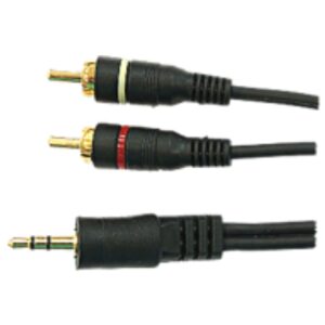 CABLE DE CONEXION 3.5 A 2 PLUG RCA GOLD ST DIGITAL PS-209 MIYAKO