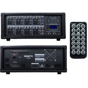 CONSOLA AMPLIFICADA 08 CANALES 200W BLU T SA-802 SAYPRO