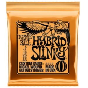 Cuerdas para Guitarra Nickel Hybrid 009-046 SET 2222 Ernie Ball