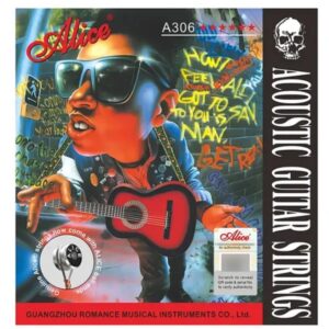Cuerdas SET para Guitarra Acustica de Metal Extra L SET A306-XL Alice