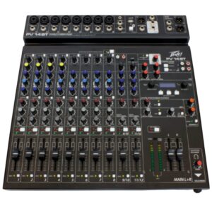 CONSOLA PASIVA 14 CANALES (8 CANON + 4 LINEAS + 1USB + 1 BLUETHOOH) PV 14 BT PEAVEY