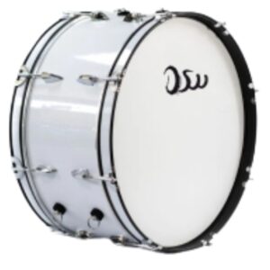 Bombo de Marcha Blanco 18" D-BD1812 DSW