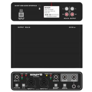 INTERFAZ DE AUDIO USB 48V PHANTOM SA-INTERF SAYPRO