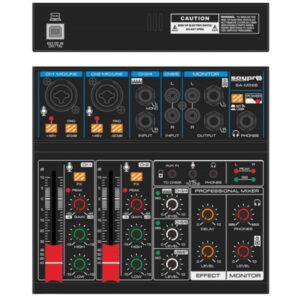 CONSOLA PASIVA 06 CANALES MINI USB INTERFACE SA-MINI6 SAYPRO