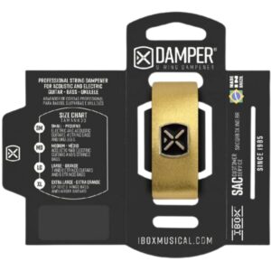 Damper para Instrumentos de Cuerdas Dorado con Holograma (grande) DHLG02 Ibox
