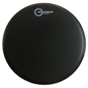 Cuero Parche 13" para TOM Aceite Doble Capa Text Negro TCRSP2-13BK Aquarian
