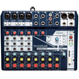 CONSOLA PASIVA 12 CANALES NOTEPAD 12 FX SOUNDCRAFT