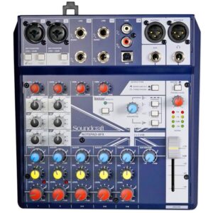 CONSOLA PASIVA 08 CANALES NOTEPAD 8 FX SOUNDCRAFT
