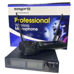 MICROFONO INALAMBRICO DE MANO UHF 2 MICROFONOS SA-VOCAL32 SAYPRO