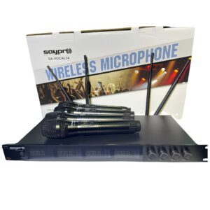 MICROFONO INALAMBRICO DE MANO UHF 4 MICROFONOS SA-VOCAL34 SAYPRO