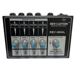 MINI MEZCLADOR 04 CANALES 1/4 MIX-MM4L REVOLUTION