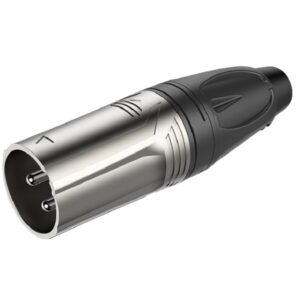 CONECTOR MACHO XLR 3P CARCASA NIQUELADA RX3M-NT ROXTONE