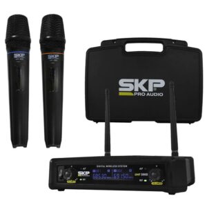 MICROFONO DOBLE INALAMBRICO UHF UHF-300D SKP