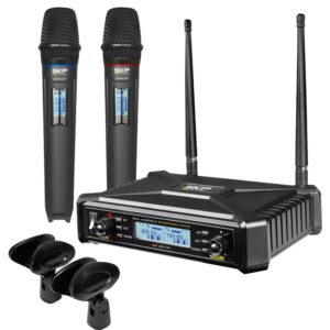 MICROFONO INALAMBRICO DUAL UHF UHF-600-PRO SKP