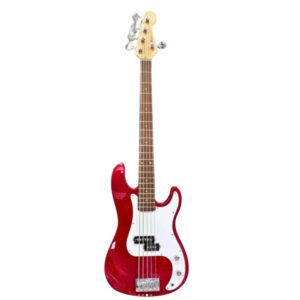 Bajo Eléctrico 5 Cuerdas Rojo Tipo Strat K Series SPB105S- Fretmaster