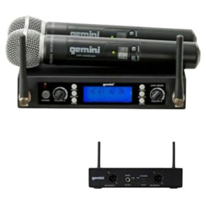 Micrófono Inalámbrico de Mano 2 Micrófonos UHF UHF-6200M Gemini