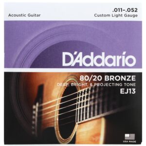 Cuerdas para Guitarra Electroacústica Bronce 011 SET EJ13 D'ADDARIO