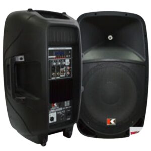 Combo de Sonido Corneta Amplificada 12" 280W MAS Corneta Pasiva 12" Micrófono y Cables POWERPLUSPACK12 Kohlt