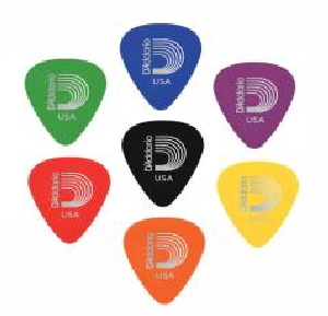 Uñas de Colores (R-050 - O-060 - Y070 - G- 085 - B-1 MM) 50 Unidades 1DSUR-100 D'ADDARIO