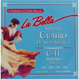 Cuerdas Azules para Cuatro SET C11-BL la Bella