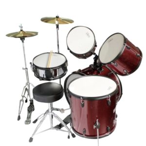 Batería 5 Piezas con Paral Platillos y Silla JW225PVC-9 PHD