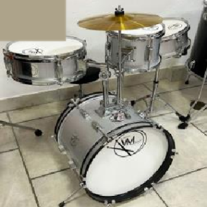 Batería 4 Piezas para Niño Plateada E-800C SL VM Drums