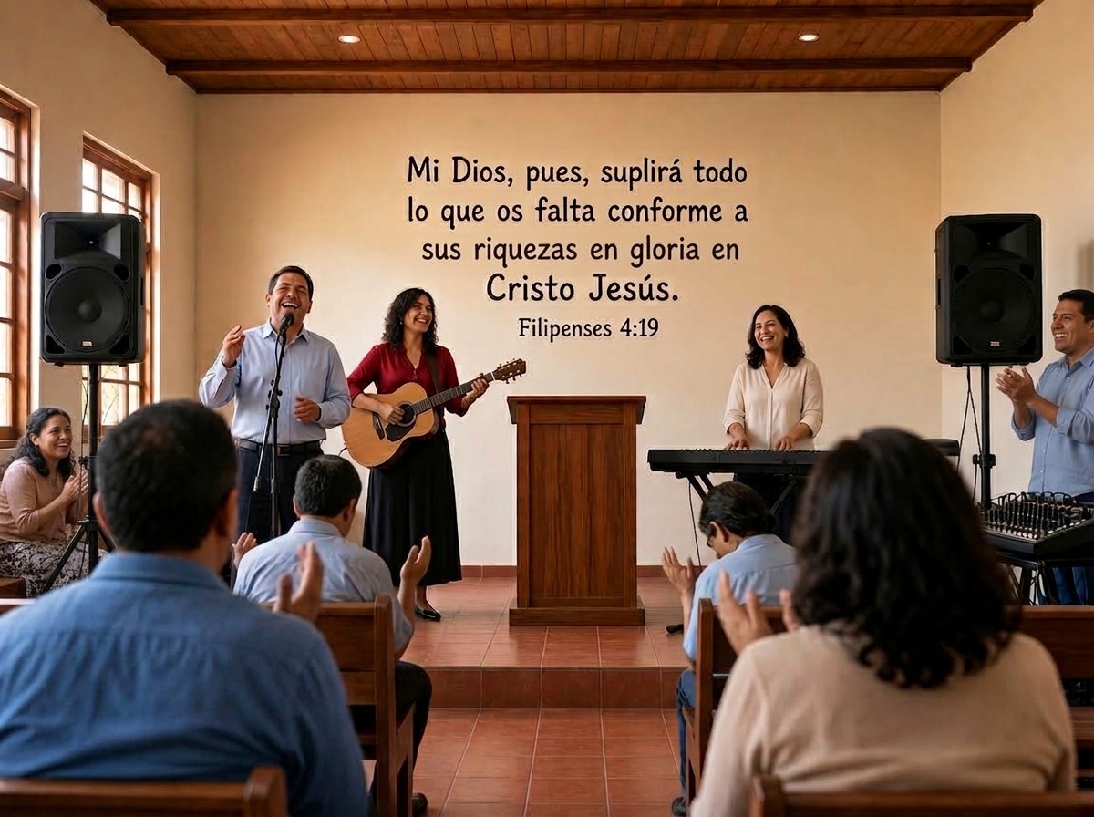 Ilustración: una iglesia estrena su equipo de sonido